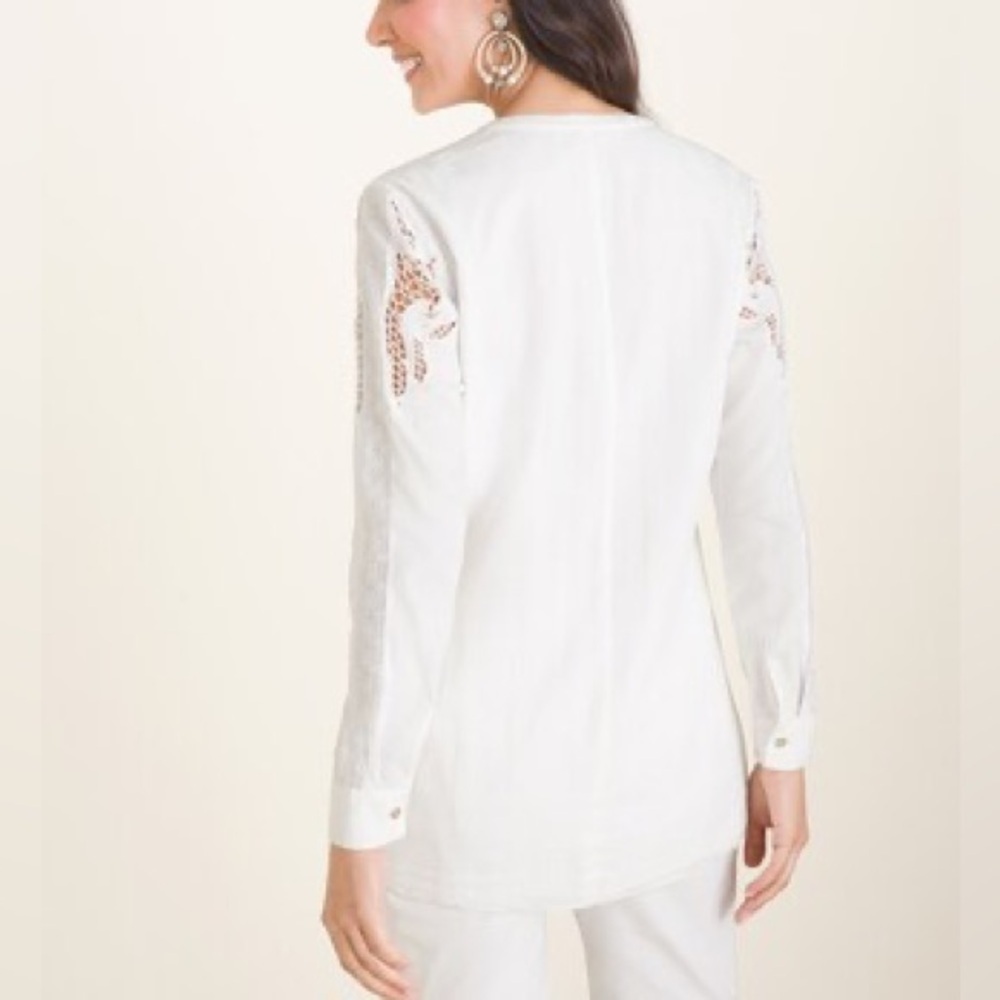 Chico’s Embroidered Pullover Blouse - Picture 2 of 10